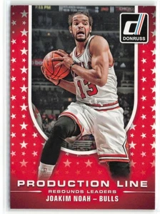 2014-15 Donruss Production Line Rebounds Joakim Noah Chicago Bulls #6 - Picture 1 of 2