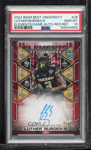 Bowman U Elements of the Game Red Refractor 2024/10 Luther Burden PSA 10 automático - Imagen 1 de 3