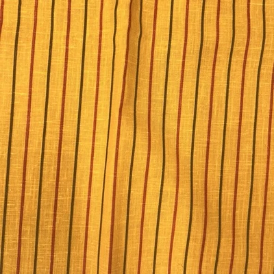 Vintage Concord Fabrics INC Striped Orange Brown Black 19” X 44” (.65 Yds) - Image 1 of 4