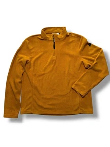 TOG24 Herren XL Senf Fleecepullover | Warmer Outdoor Quarter Zip Pullover Herbst - Bild 1 von 12