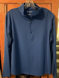 Camisa de golf IBKUL para mujer manga larga azul 1/4 cremallera talla L - Imagen 1 de 8