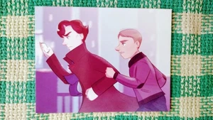 VINTAGE STYLE POST CARD BEAUTIFUL COLOR SHERLOCK SEATTLE CONVENTION 2015 - Picture 1 of 13