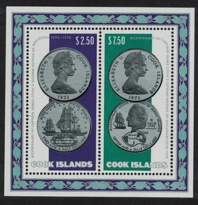 Captain Cook's Second Voyage of Discovery Coins MS Cook Is. 1974 MNH SG#MS494 - Picture 1 of 1