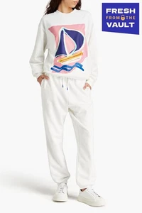 RRP€655 ZIMMERMANN Sweatshirt AU-0P UK-6P US-2P XS Coated Front Long Sleeve - Picture 1 of 7