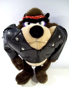 Looney Tunes Biker Taz 10" Plush, Warner Bros., 1987 - Picture 1 of 5