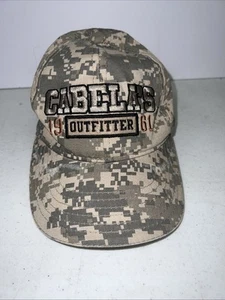 Cabelas Hat Cap Adjustable Digital Camouflage Embroidered Workwear Youth - Picture 1 of 5