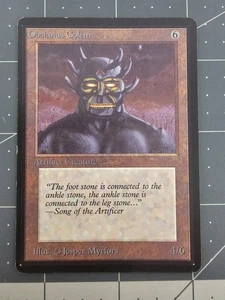 MTG ⭐ Beta Edition ⭐ Obsianus Golem ⭐ Vintage Legacy ⭐ - Bild 1 von 2