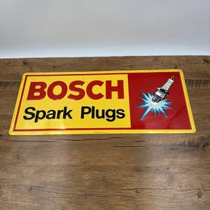 Oldtimer Bosch Zündkerzen Schild 1977 Scotio Signs - Bild 1 von 8