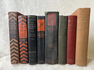 Lot of 8 Vintage Edgar Wallace Mystery Novels – 3 First Editions 1920s–30s - Picture 1 of 14