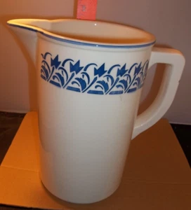 Antique German Stoneware Blue Scharmberg Crock Pitcher 9" - Picture 1 of 4
