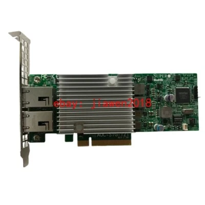 SUPERMICRO AOC-STG-I2T 2.0 2-PORT RJ45 10GbE NETWORK ADAPTER CARD - Image 1 of 4
