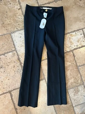 Pantalón Kate Spade Mujer 10 Negro Llaves Acampanado Pierna Ancha Culotte Nuevo con Etiquetas Foto 1 de 4