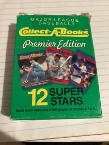 1990 Collect-A-Books MLB Premier Edition Box #3 canseco boggs davis puckett