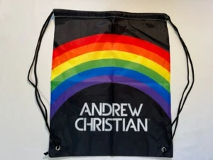Andrew Christian - PRIDE Rainbow Drawstring Back Pack - Black/Pride Color (716) - Picture 1 of 4