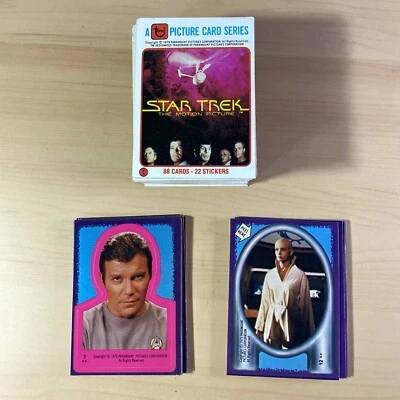 Star Trek Motion Picture set 88 Cards & 22 Stickers Topps 1979 Trading Cards - Image 1 of 4
