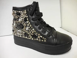 NYLA Miranda Black Women's Platform Ankle Shoes Sizes: 6-10 - Picture 1 of 3