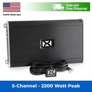 NVX VAD11005 1100W Full Range Class D 5-Channel Car Marine Powersports Amplifier - Picture 1 of 8