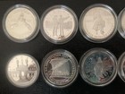 Us Silver $1 Commemorative Coins in Capsules Lot of 10 .7734 oz Per Coin.