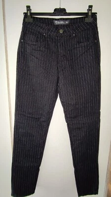 Multiblu Damen Hose Gr.36 Schwarz mit Nadelstreifen Ungetragen - Bild 1 von 4