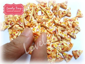 100 piezas Casa de muñecas HawaiianPizza en miniatura en rodajas 1,5 cm.x1 cm.(1/2 pulgada) envío gratuito - Imagen 1 de 11