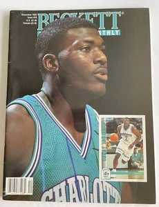 Larry Johnson - Dec 1992 Beckett Basketball Monthly #29 Karl Malone back - Picture 1 of 2