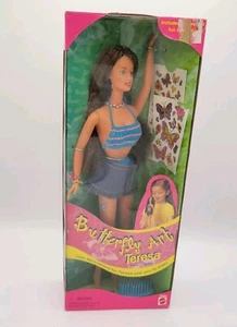 Vintage Barbie 1998 Tatuaggio Discontinuo Arte Farfalla Teresa Nuovo con scatola Mai Aperto - Foto 1 di 7