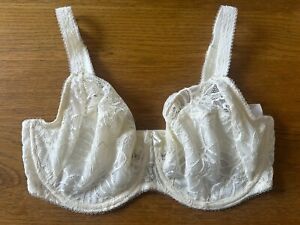 FANTASIE IVORY LACE CUP UNDERWIRED BRA SIZE 36F BNWOT