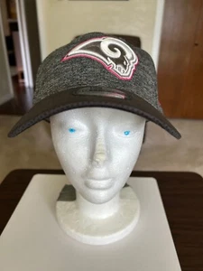 NEW ERA Los Angeles Rams Hat Women's NFL Breast Cancer Awareness 39Thirty Cap LA - Picture 1 of 5