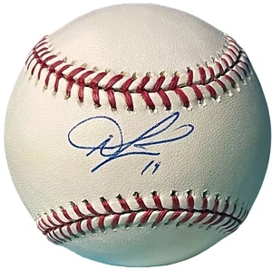 Austin Jackson signed Official Rawlings Major League Baseball #14 tone spots-COA - Picture 1 of 1