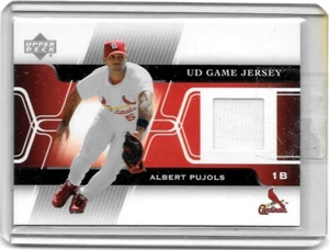 ALBERT PUJOLS 2005 OBERDECK UD SPIEL TRIKOT EDITION SPIEL GEBRAUCHTES TRIKOT - Bild 1 von 1
