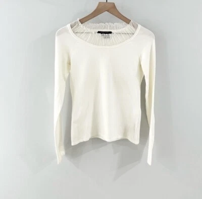 Etcetera Sweater Cream Size Small — 第 1/4 张图片