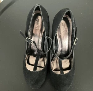 Zapatos de vestir para mujer Journey Collection Hills gamuza’s negros talla 8 - Imagen 1 de 7