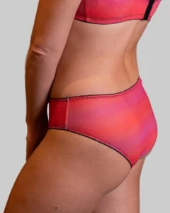 Vittoria Strips & Bonds Hipster Mesh Underwear Bottom - Amber Gradient Sz Med - Picture 1 of 4