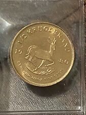 South African 1/2 Ounce Gold Krugerrand Coin Excellent Condition!