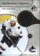 2005-06 SP Game Used Authentic Fabrics #AFTB Todd Bertuzzi - NM-MT