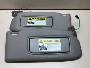 2004 2007 VOLVO S40 SUN VISOR RH LH SHADES VISORS OEM GRAY FACTORY SET PAIR - Picture 1 of 3