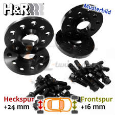 H&R Spurplatten schwarz VA 16mm & HA 24mm für Skoda Superb I 3U4 :: 01 >> 08