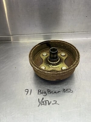 93 92 91 90 Yamaha Big Bear 350 4X4 Conjunto de tambor de freno delantero derecho YFM350FW Foto 1 de 4