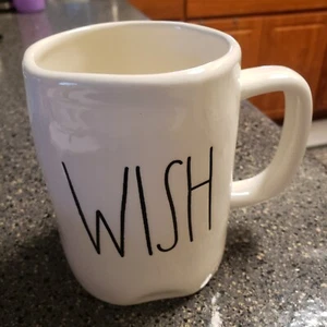 Rae Dunn WISH Keramik Kaffeebecher Artisan Collection von Magenta 16 Unzen Teetasse - Bild 1 von 5