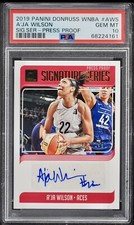 PSA 10 2019 A'Ja Wilson Auto WNBA Donruss Signed Autograph Card Aces Press Proof