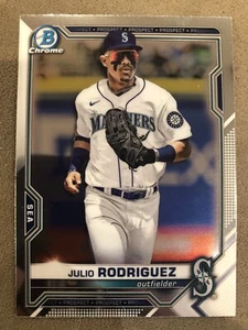 2021 Bowman Chrome Draft JULIO RODRIGUEZ #BDC-145 - A312 - Picture 1 of 2