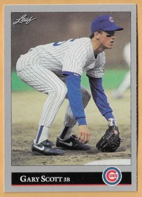 GARY SCOTT CHICAGO CUBS #6 - LEAF NM-MT 1992 - Image 1 of 2