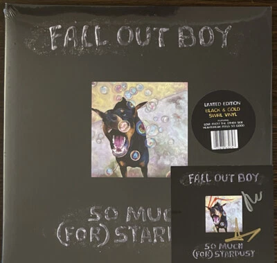 FOB 'So Much For Stardust' Vinyl + Signed Card (Black & Gold Swirl) - Image 1 of 2