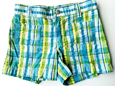 Girls shorts GYMBOREE size 6 plaid adjustable waist (th19) - Image 1 of 4
