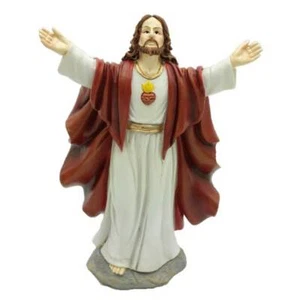 Figur predigender Jesus mit roten Umhang 15cm - Picture 1 of 1