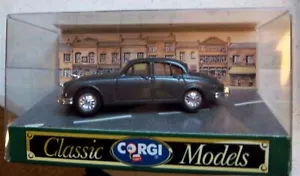 CORGI JAGUAR MK-2 DARK GREY SALOON RED RHD INSIDE 4" LONG 1989 MFG.GB JAGUAR MK2 - Picture 1 of 7