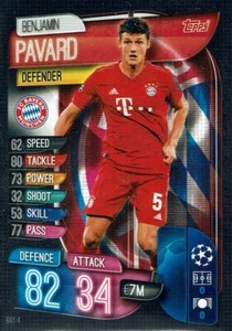 Topps Match Attax Champions League 19/20 Mappa No. Bay 4 Benjamin Pavard Bayern - Picture 1 of 1