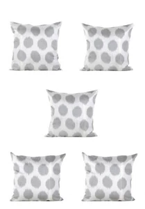 Ikat Pillow Cover Uzbek SET of 5 pcs 20.08" x 20.08" FREE Fast Shipment 08287 - Picture 1 of 12