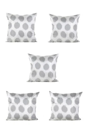 Ikat Pillow Cover Uzbek SET of 5 pcs 20.08" x 20.08" FREE Fast Shipment 08287 - Image 1 of 4