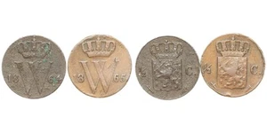 Netherlands - 1/2 Cent 1864, 1865 - Picture 1 of 3